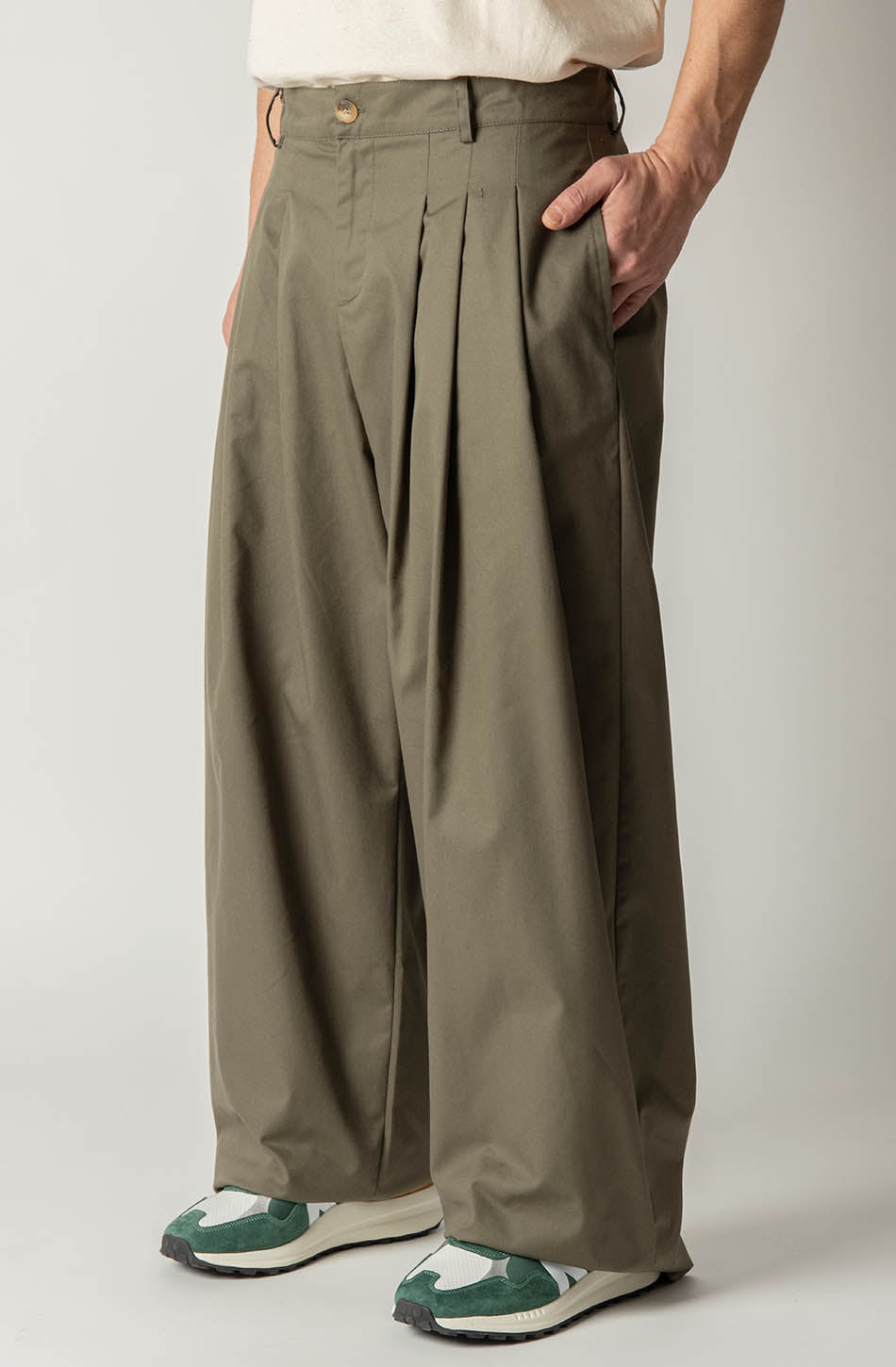 Kaotiko Pantalón Norway Wide Leg Army