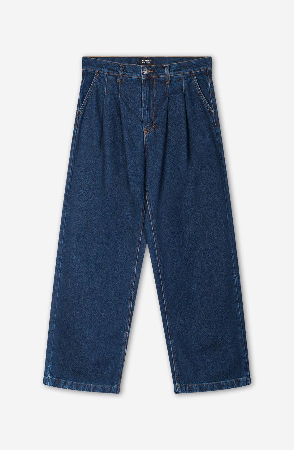 kaotiko Pantalón Stuttgart Wide Leg Dark Denim