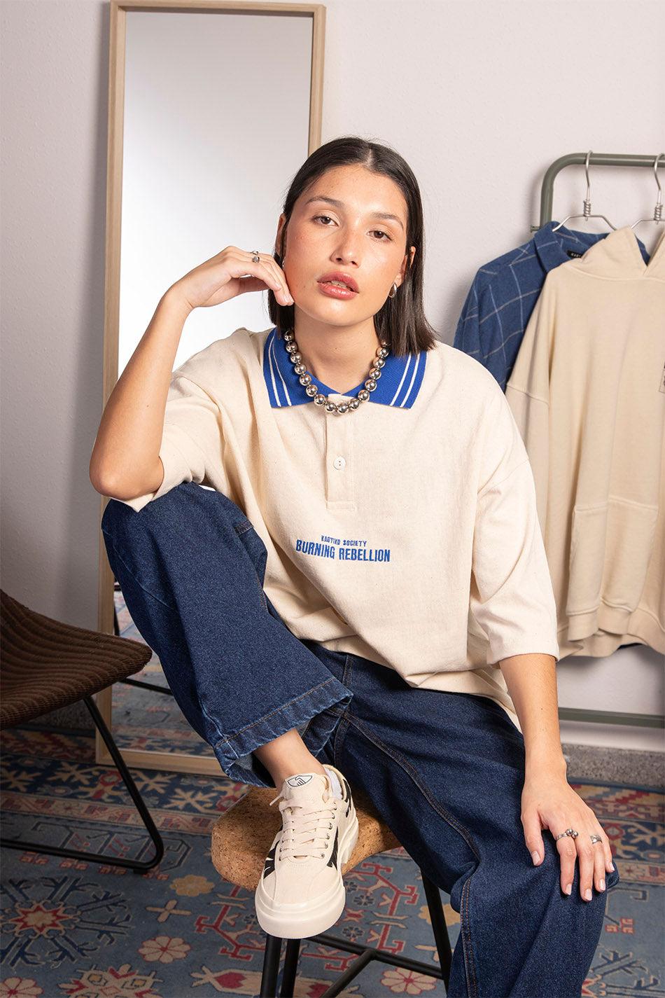 Kaotiko Polo Burning Rebellion Organic Cotton