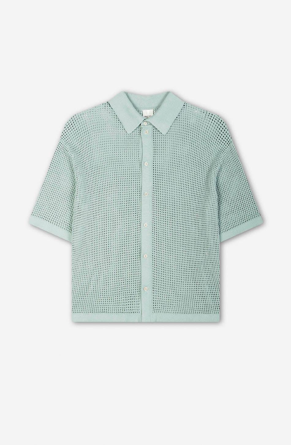 kaotiko Polo Crochet Water Green
