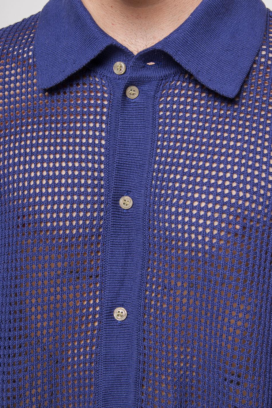 Kaotiko Polo Crochet Water Navy