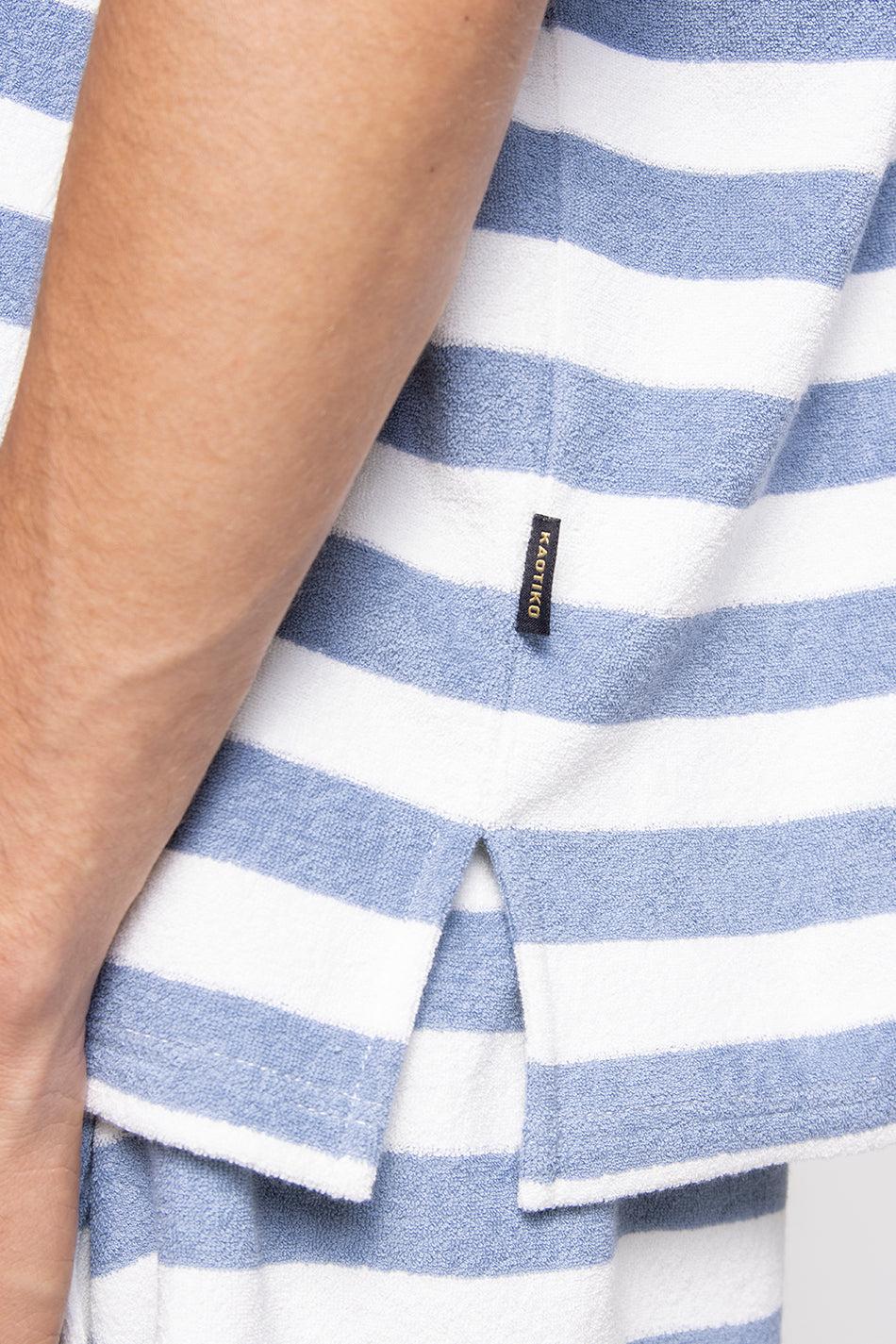 Kaotiko Polo Towell Stripe Blue / White