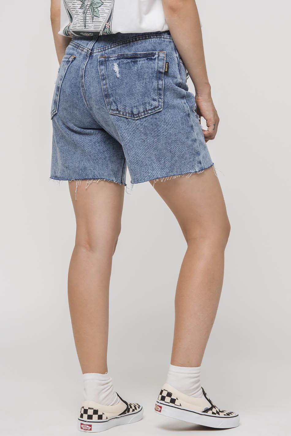 Kaotiko Short Mid Denim Vintage