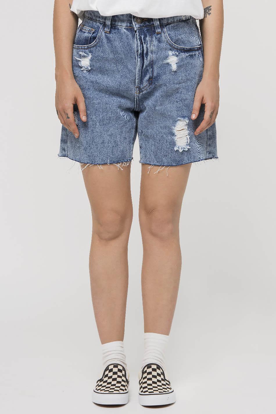 kaotiko Short Mid Denim Vintage