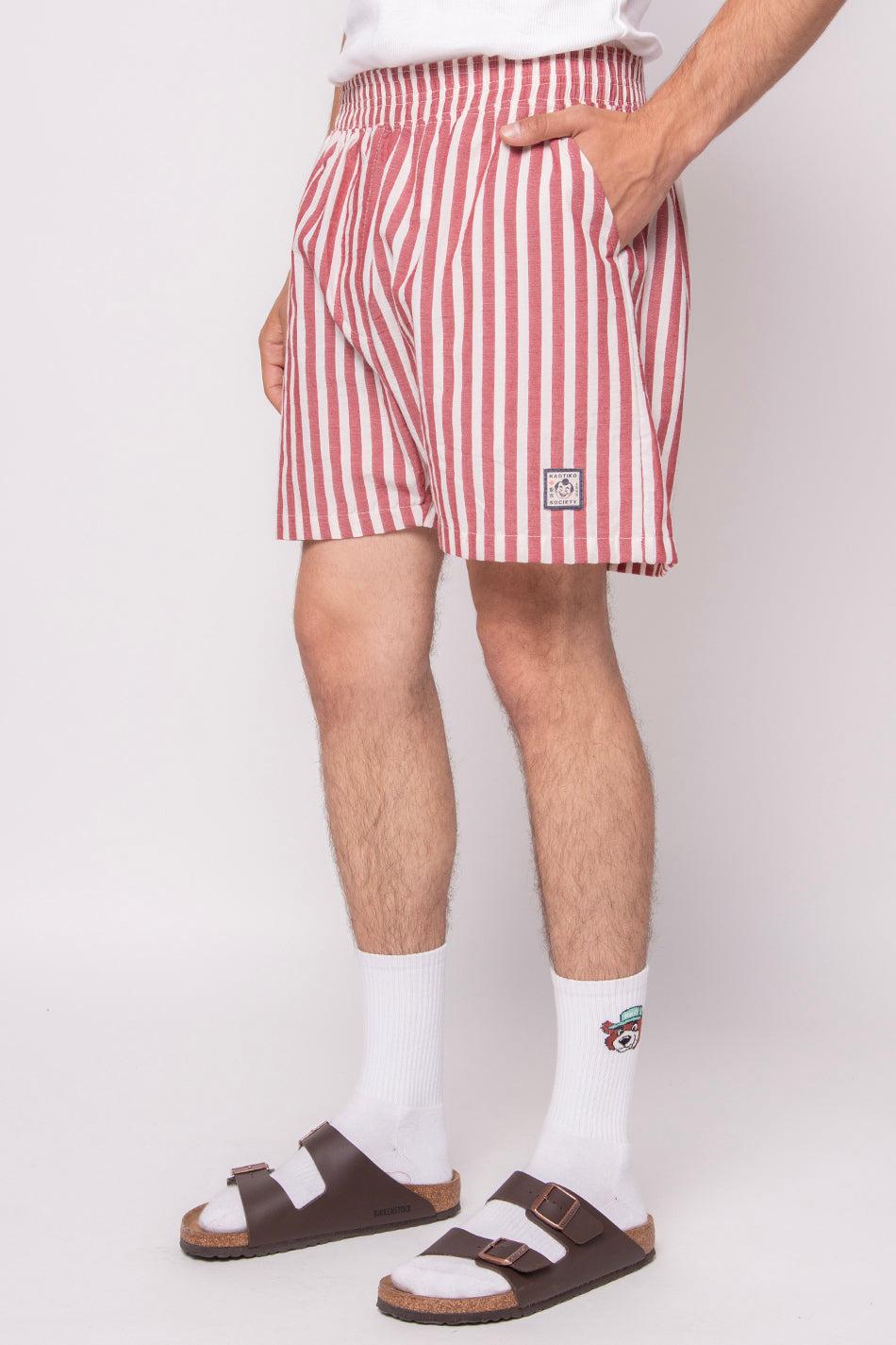 Kaotiko Short Red/ Ivory Stripes Sumo