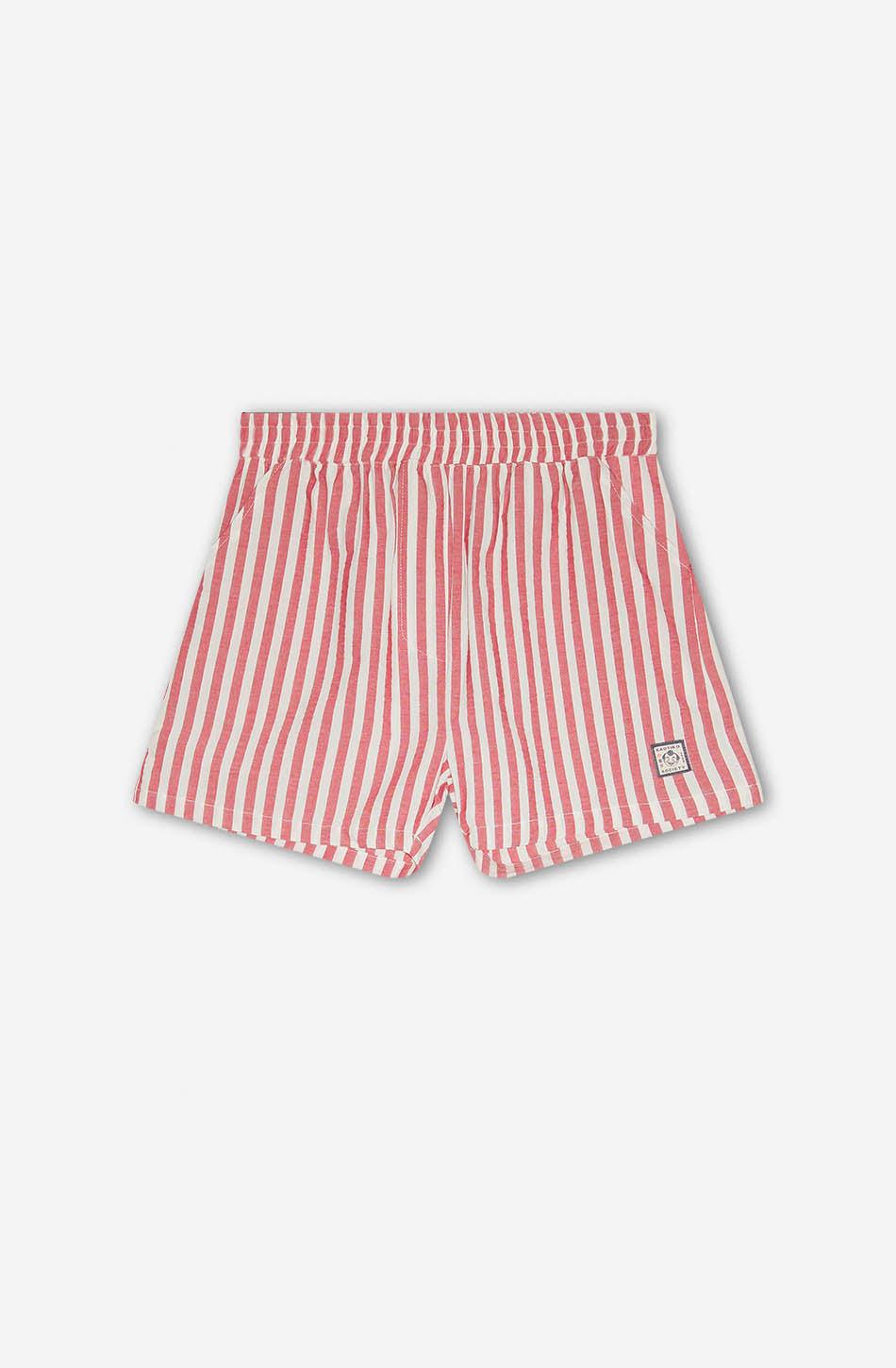 kaotiko Short Red/ Ivory Stripes Sumo