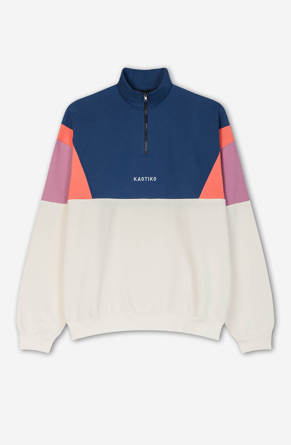kaotiko Sudadera Arthur Navy/ Ivory/ Orchid