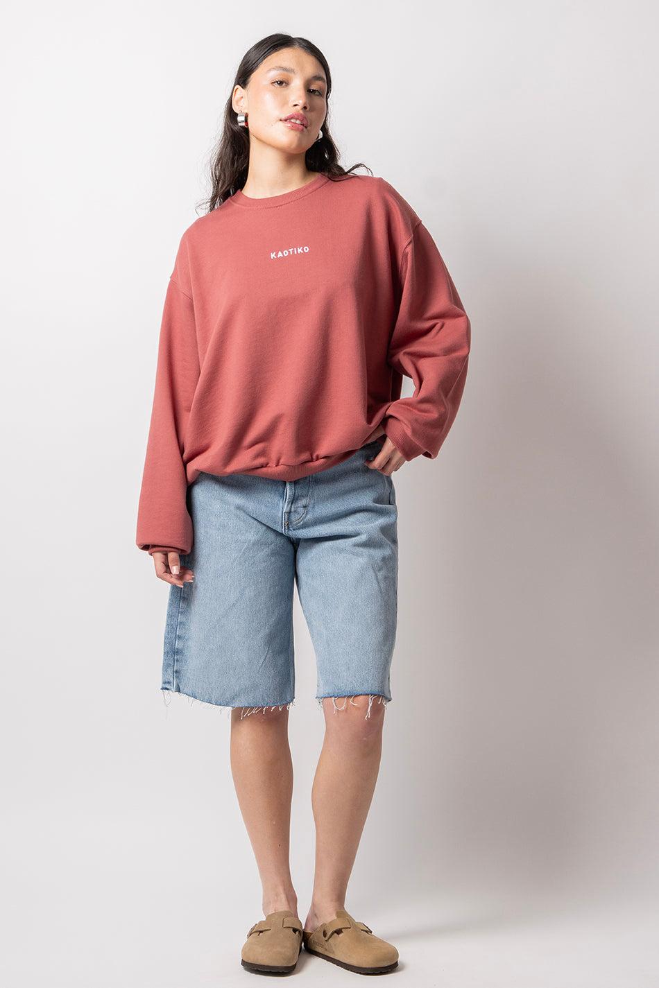 Kaotiko Sudadera Bruna Burgundy