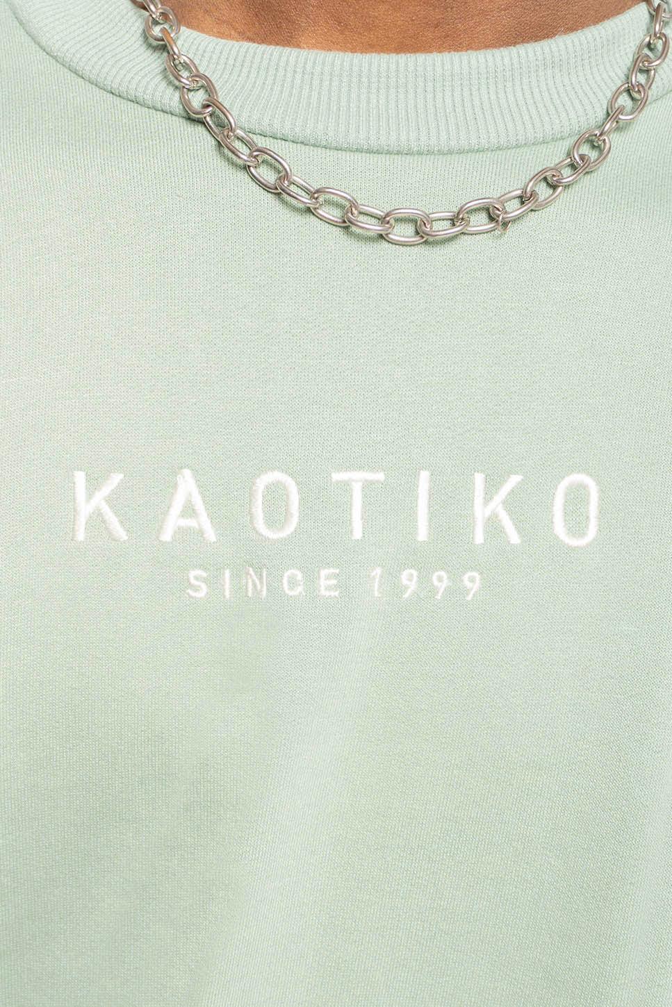 Kaotiko Sudadera Chad Fresh Green / Ivory