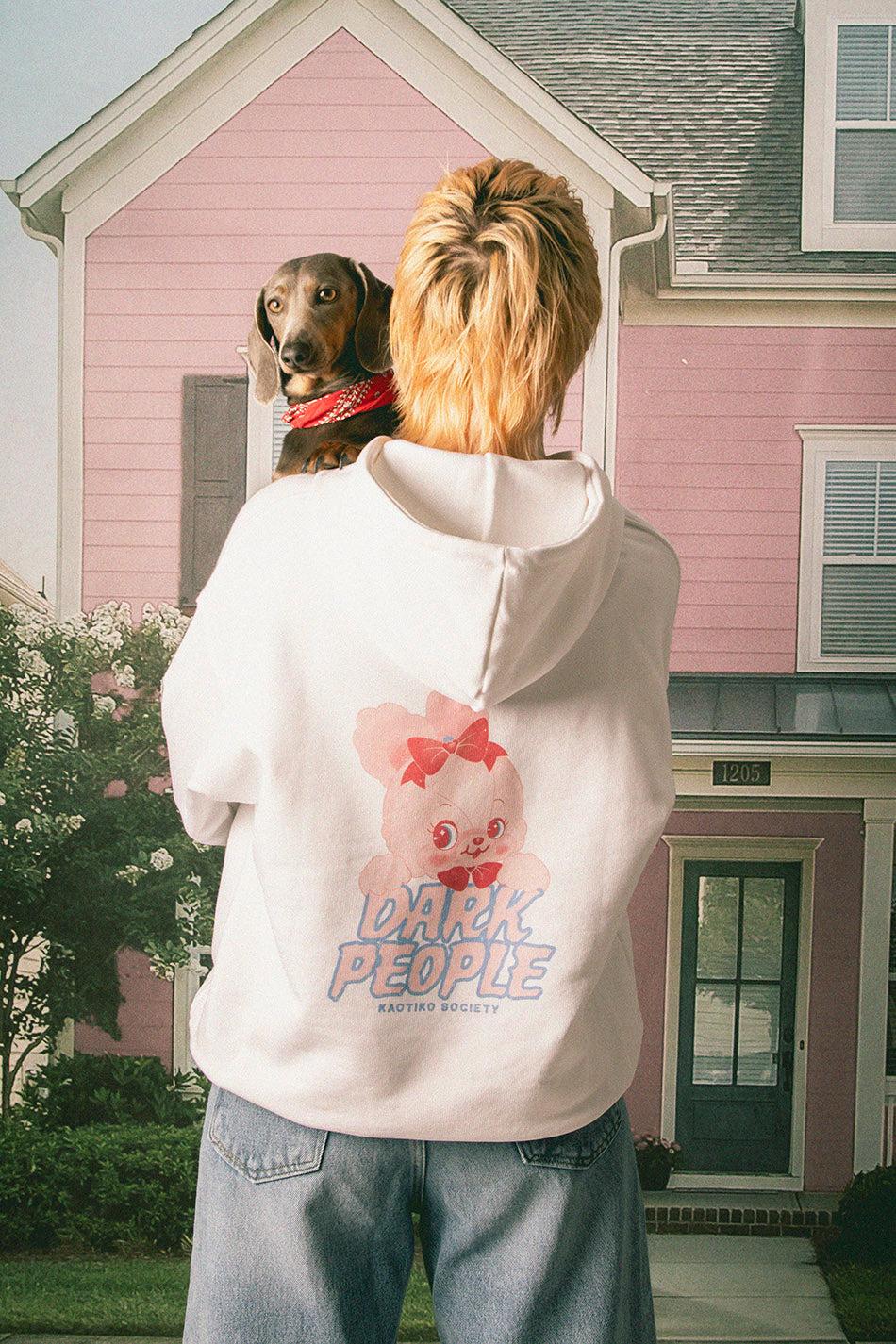 Kaotiko Sudadera Dark People Organic Cotton White