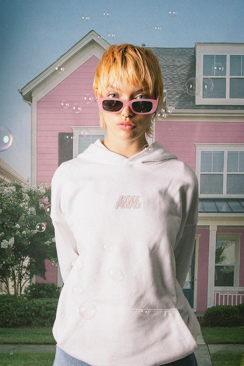 Kaotiko Sudadera Dark People Organic Cotton White