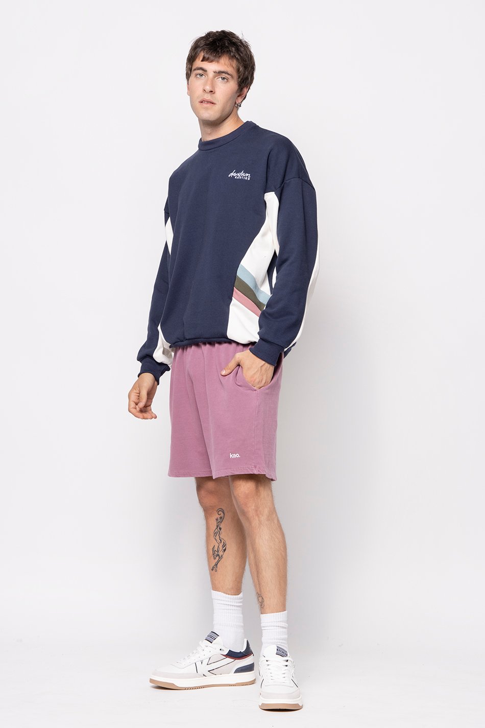 Kaotiko Sudadera Munich Navy/ Ivory