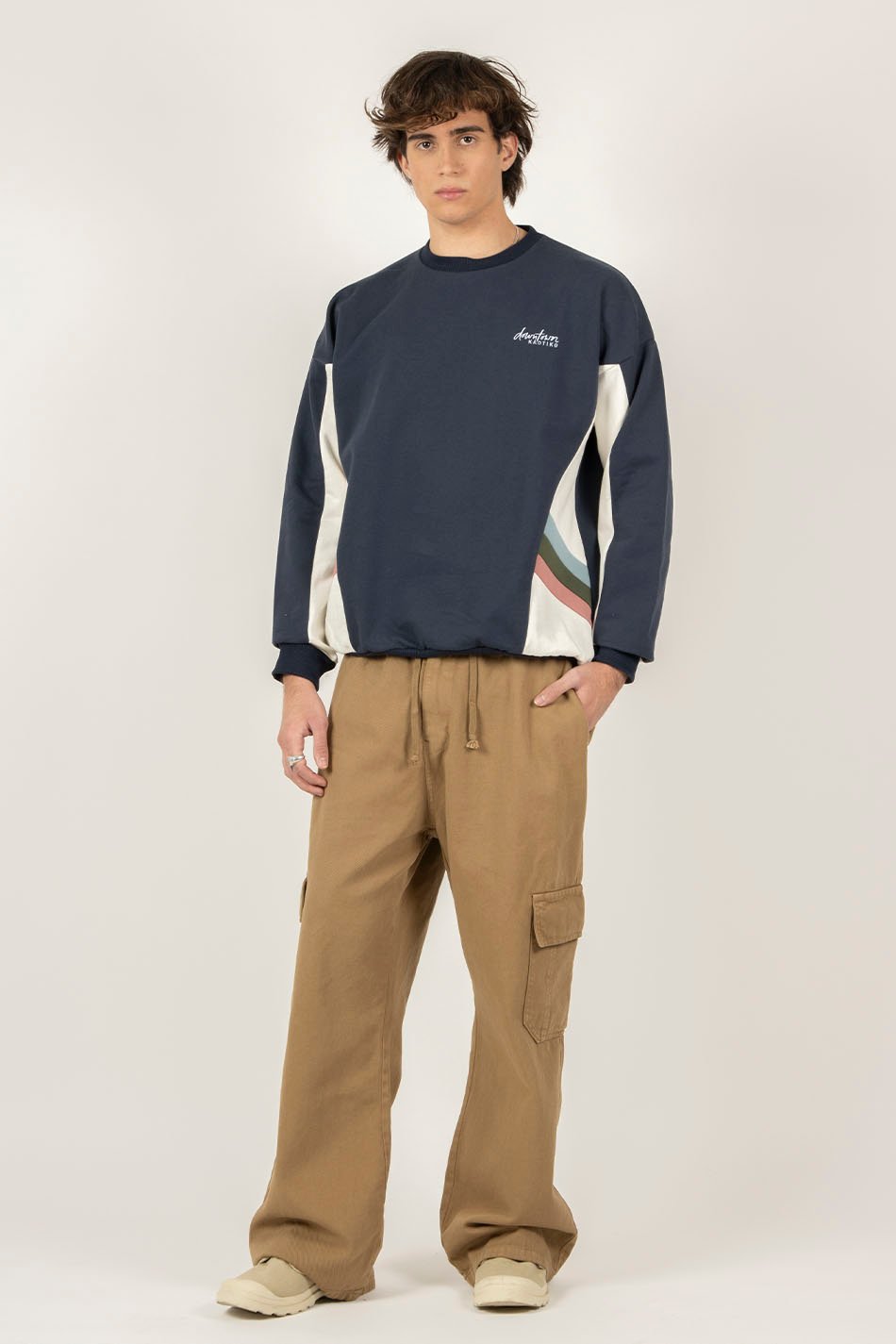 Kaotiko Sudadera Munich Navy/ Ivory