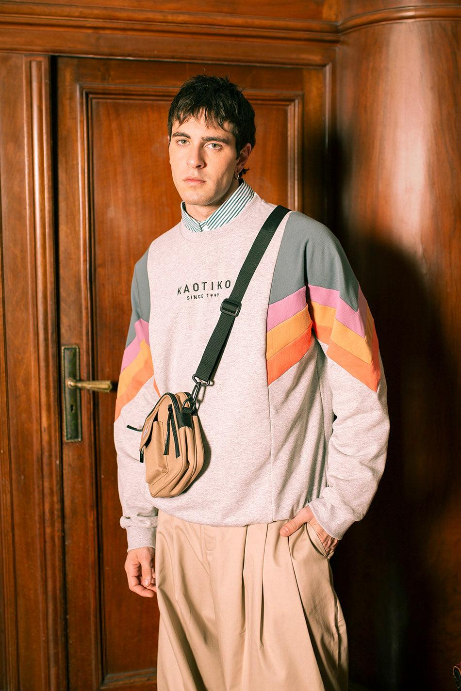 Kaotiko Sudadera Seattle Gray / Board/ Orchid