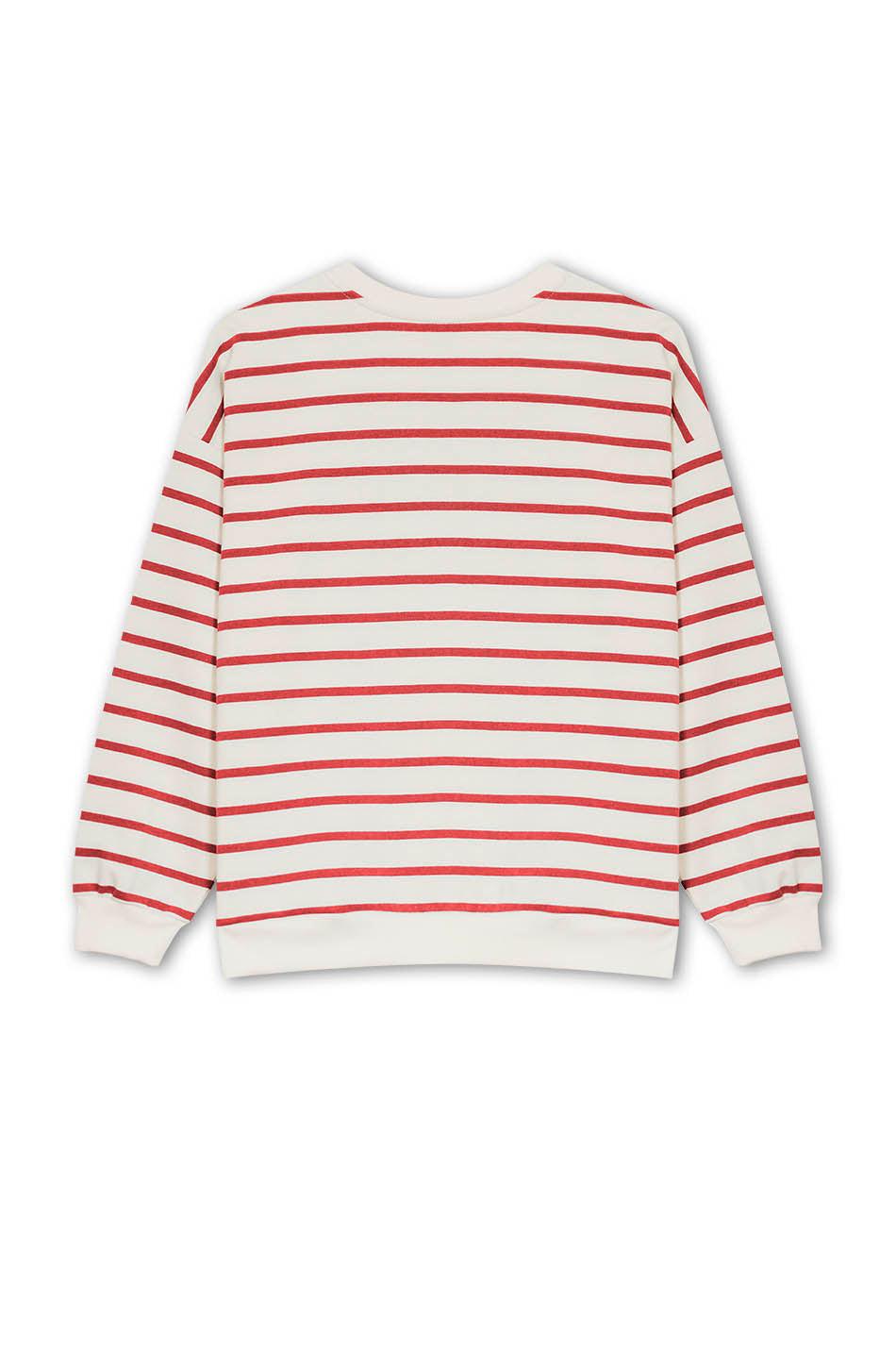 Kaotiko Sudadera Stripes Red / Ivory
