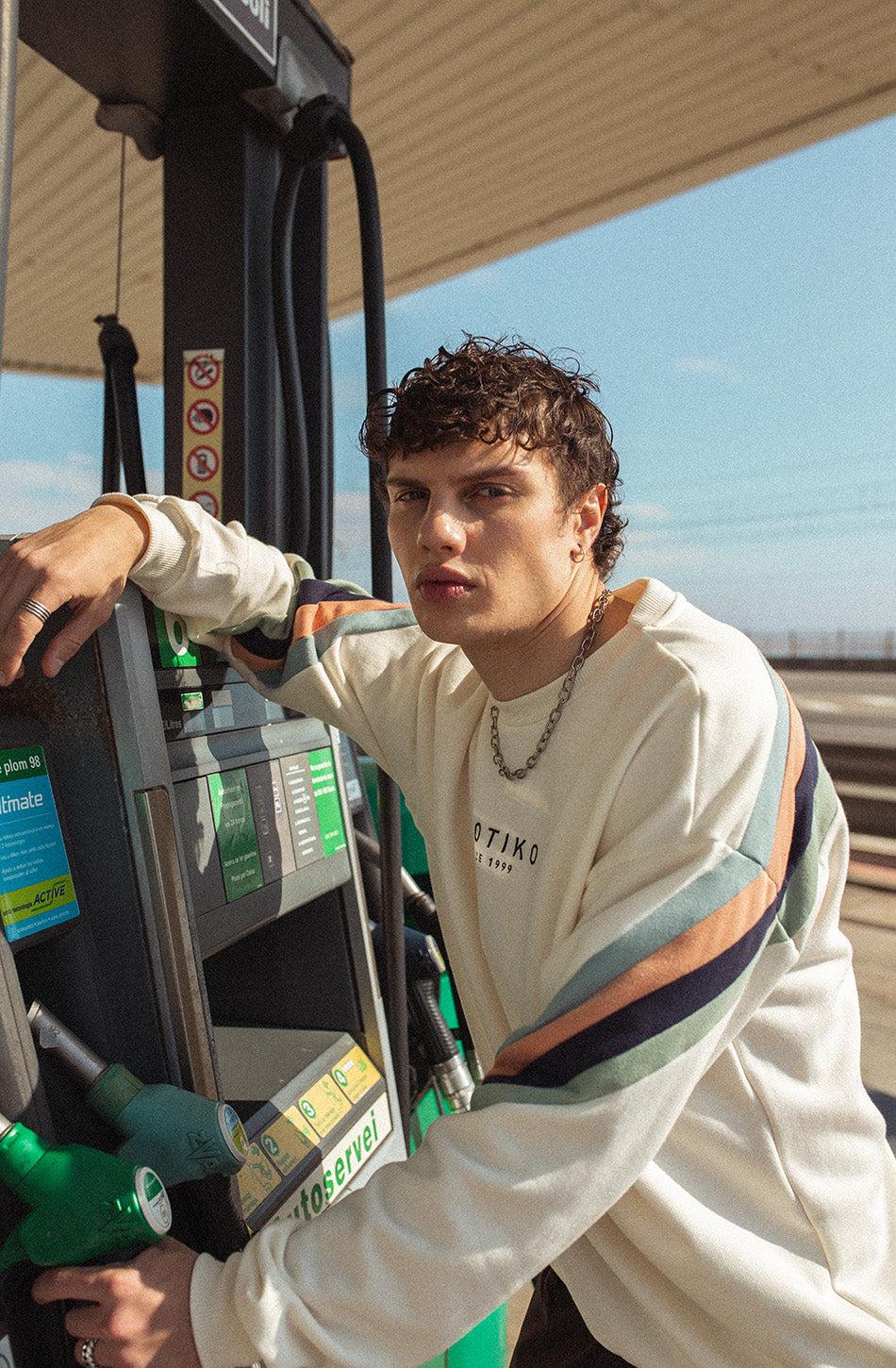 kaotiko Sudadera Walker Ivory / Steel