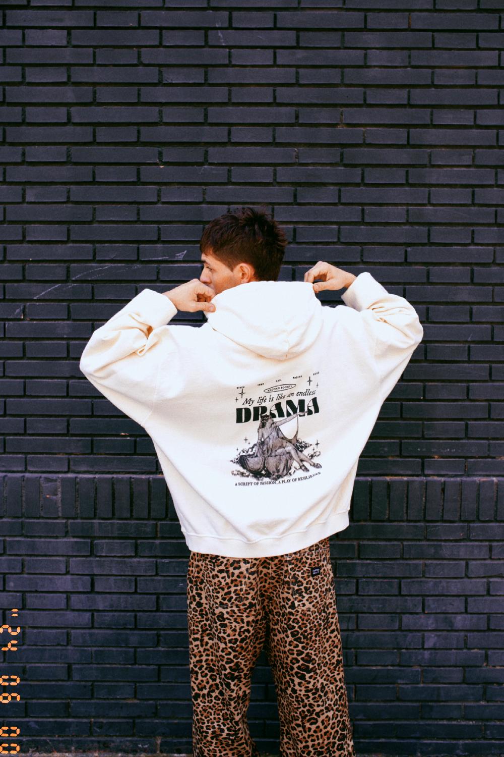 Kaotiko Sudadera Washed Drama Ivory