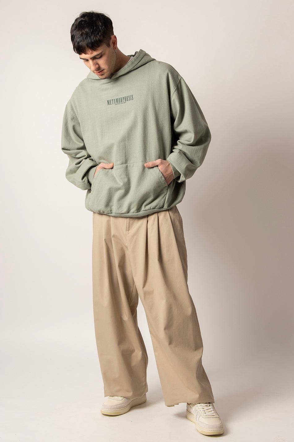 Kaotiko Sudadera Washed Metamorphosis Light Green