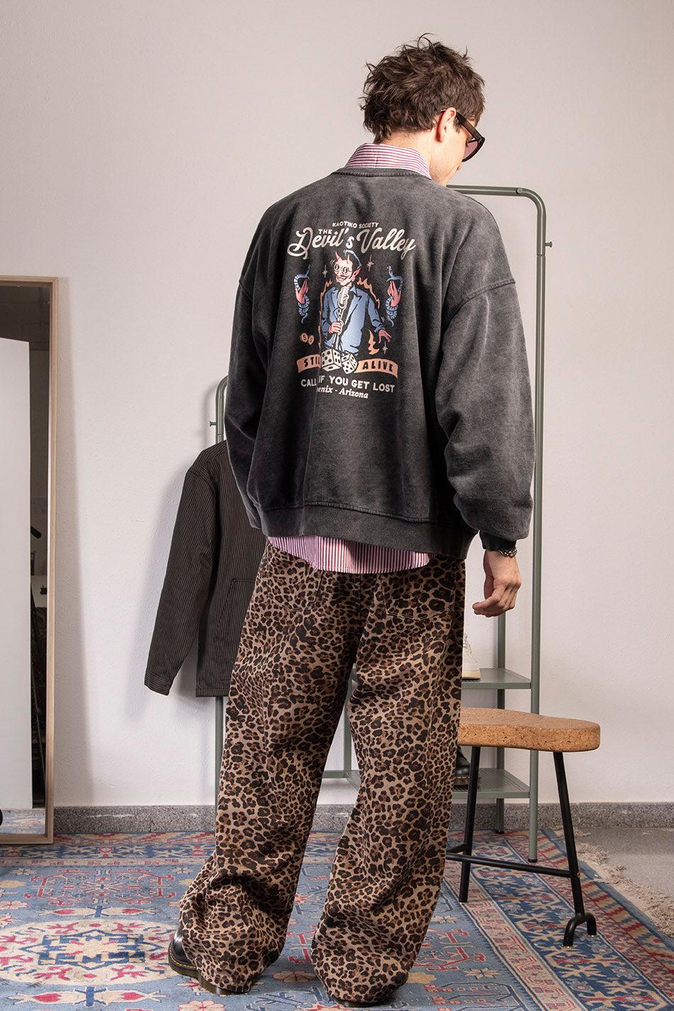 Kaotiko Sudadera Washed Still Alive Black