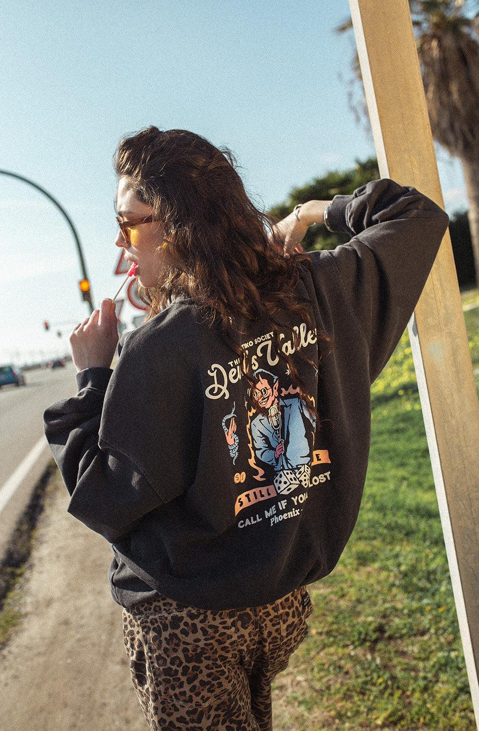 kaotiko Sudadera Washed Still Alive Black