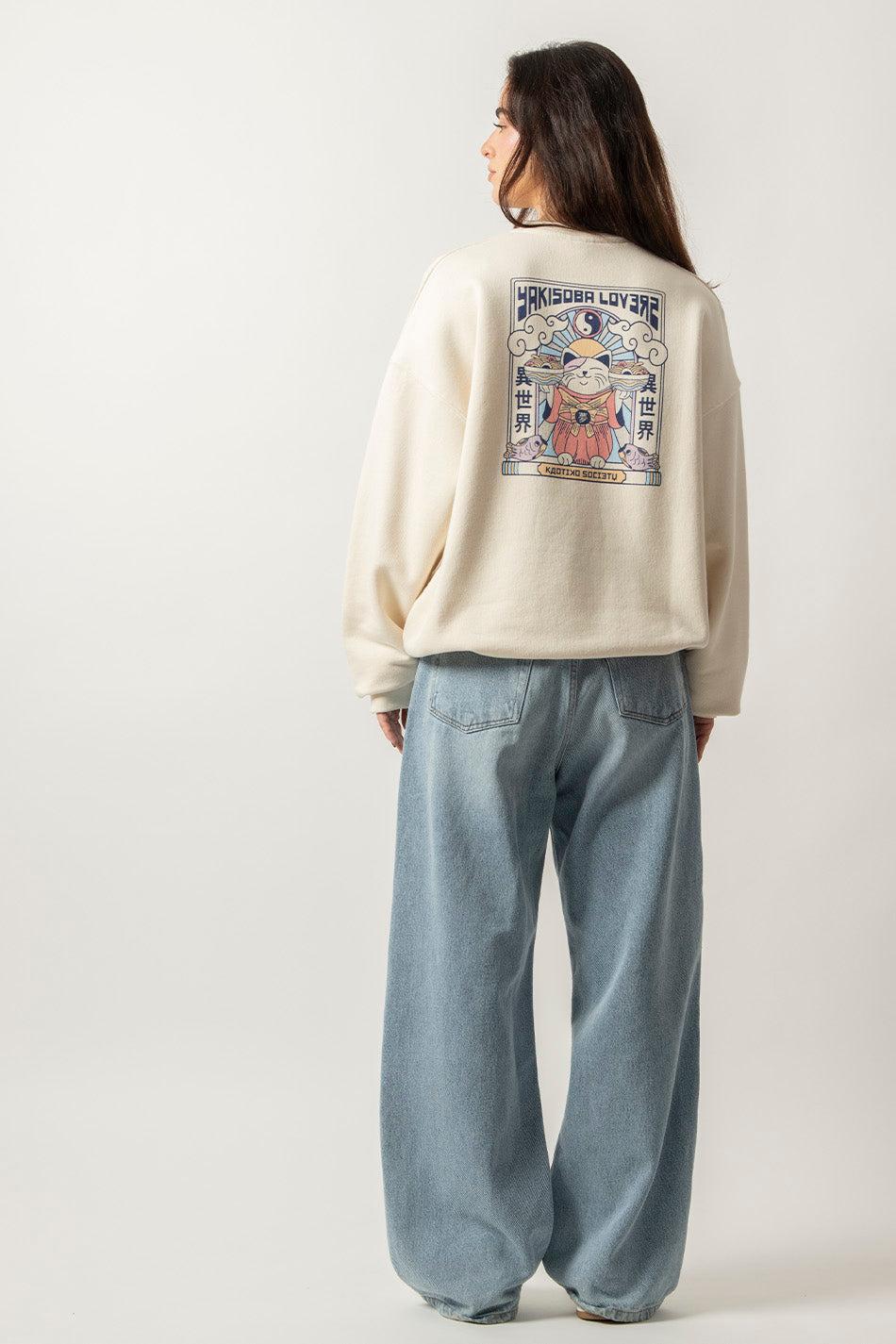 Kaotiko Sudadera Yakisoba Lovers Organic Cotton Ivory