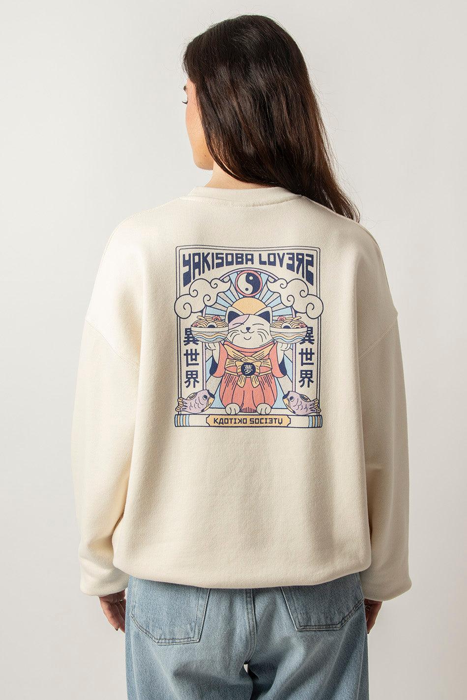 Kaotiko Sudadera Yakisoba Lovers Organic Cotton Ivory