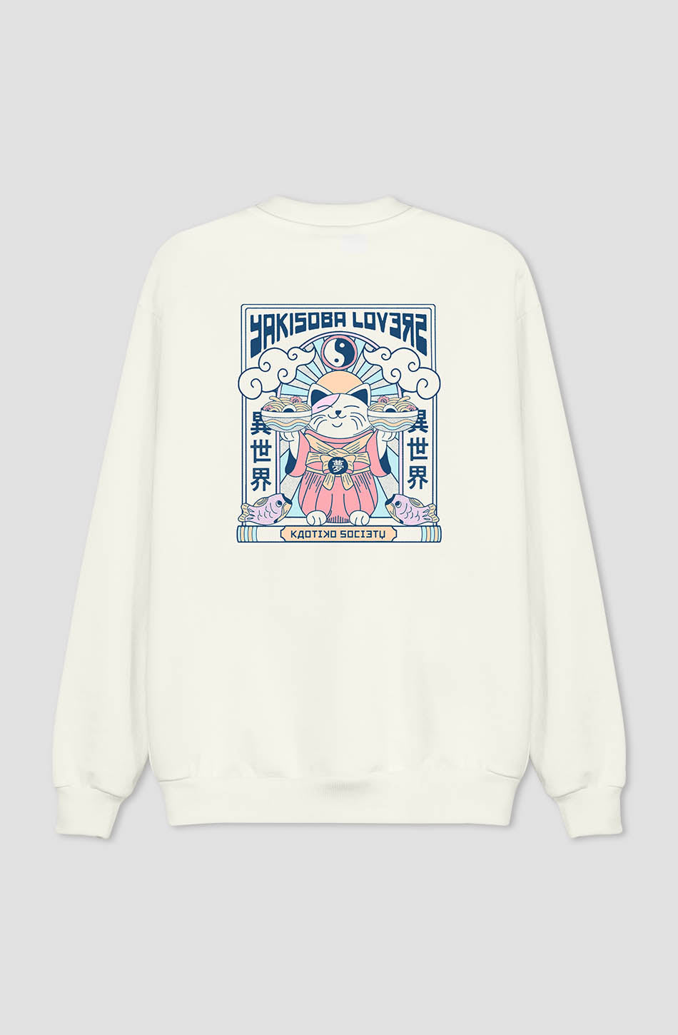 kaotiko Sudadera Yakisoba Lovers Organic Cotton Ivory