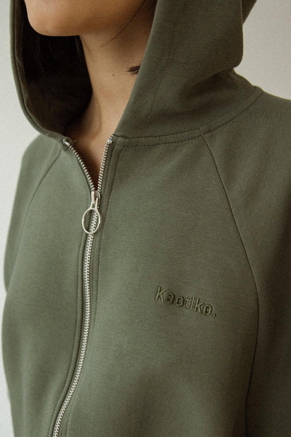 Kaotiko Sudadera Zipper Jacket Giulia Interlock Olive