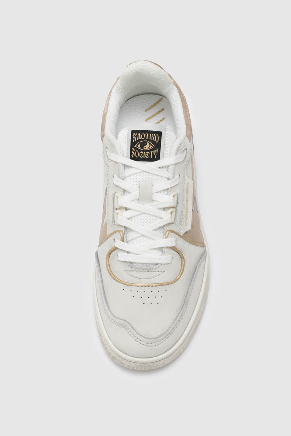 Kaotiko Zapatillas Kaotiko Boston Piping Metal Gold