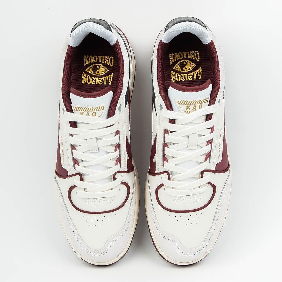 Kaotiko Zapatillas Kaotiko Boston Piping Off White / Burgundy