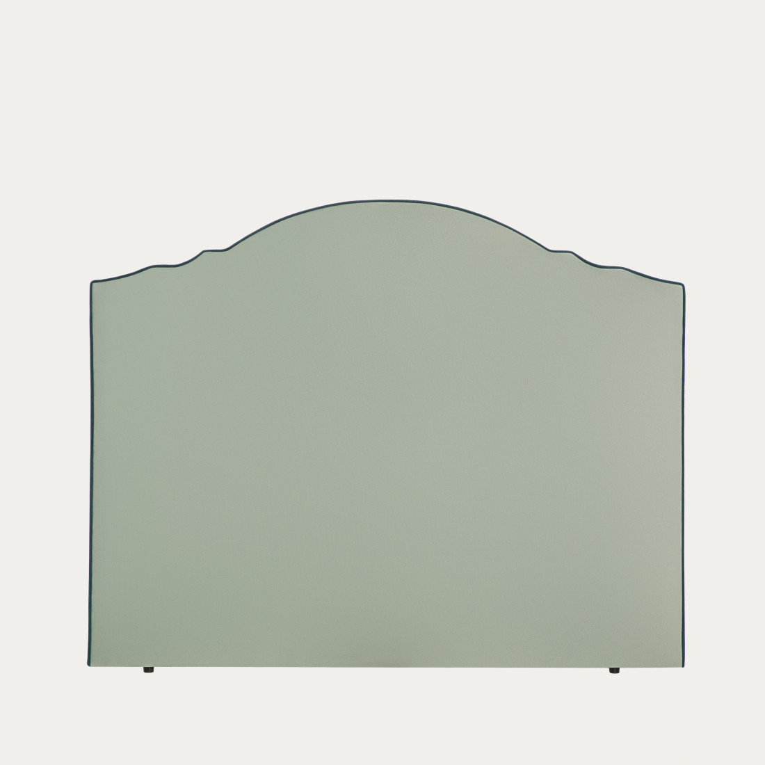 kenay home Cabecero tapizado 150/160 menta ribete aguamarina