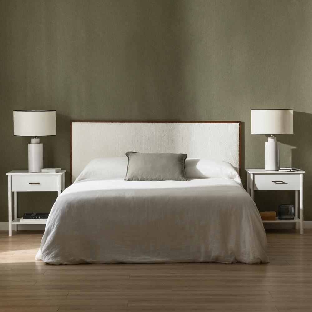 kenay home Cabecero tapizado 150/160 personalizable nogal