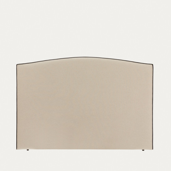 Kenay Home Cabecero Tapizado 180 Beige Ribete Negro