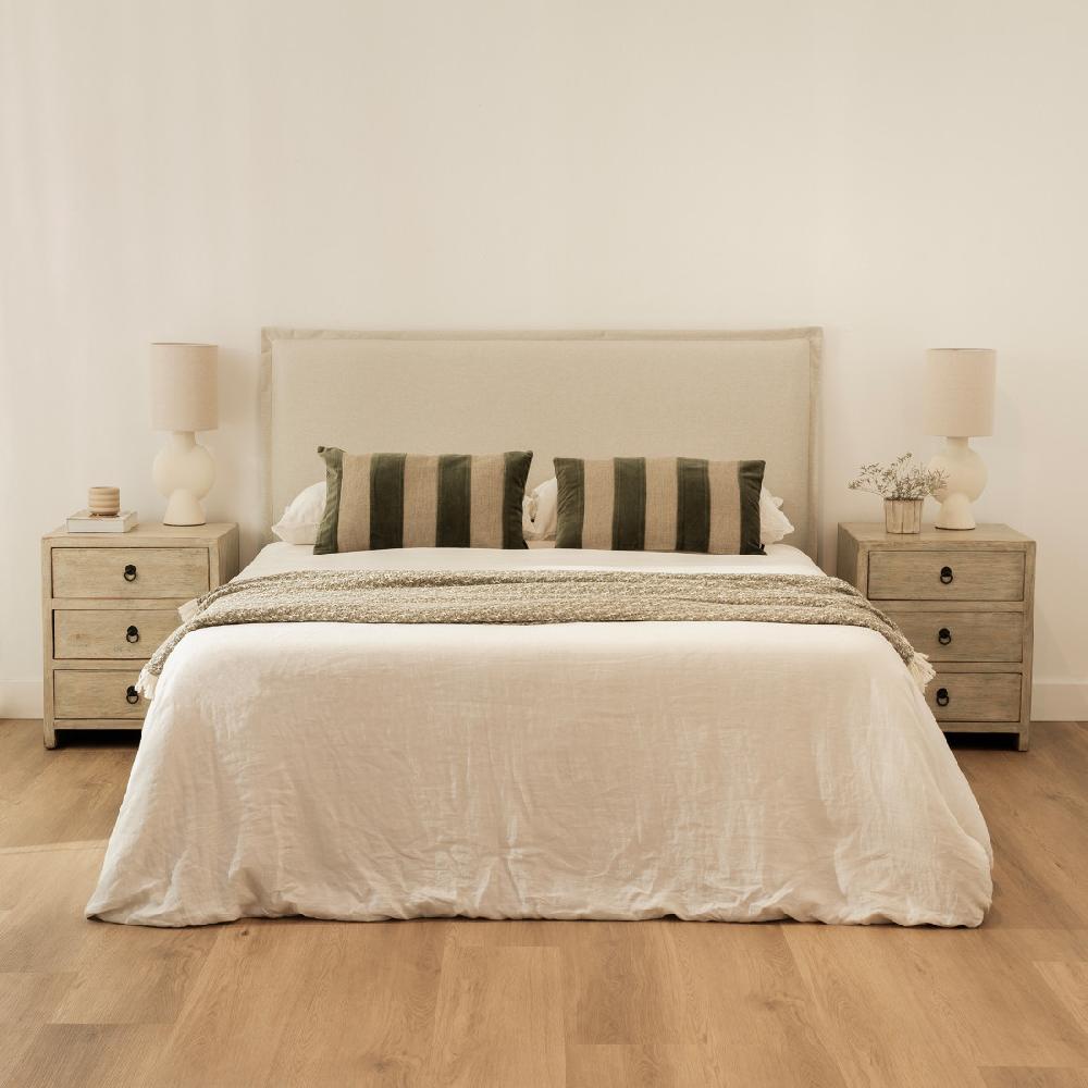 kenay home Cabecero tapizado desenfundable 150/160 beige