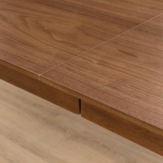 Kenay Home Conjunto Mesa De Comedor Extensible Rectangular Natural 160 + 4 Sillas Tapizadas Azul