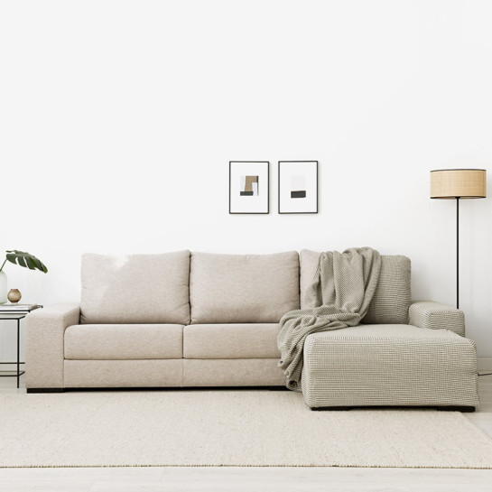 Kenay Home Funda Sofá Chaise Derecha Brazo Corto Dual Gris