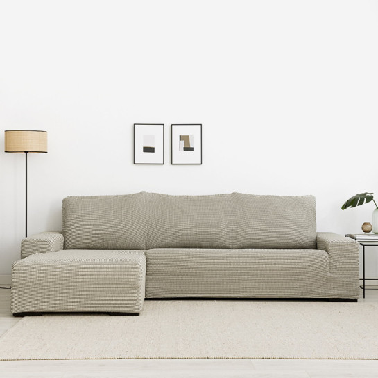 Kenay Home Funda Sofá Chaise Izquierda Brazo Largo Gris Claro