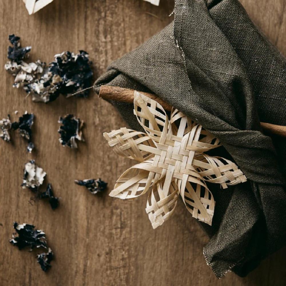 kenay home Adorno grande natural Navidad