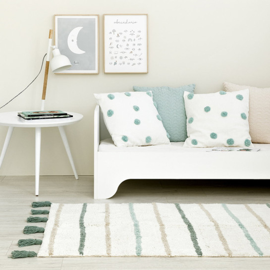 Kenay Home Alfombra Infantil Menta Lavable