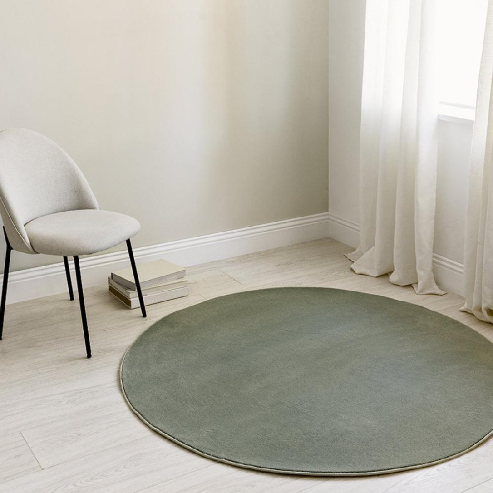 kenay home Alfombra redonda verde personalizable