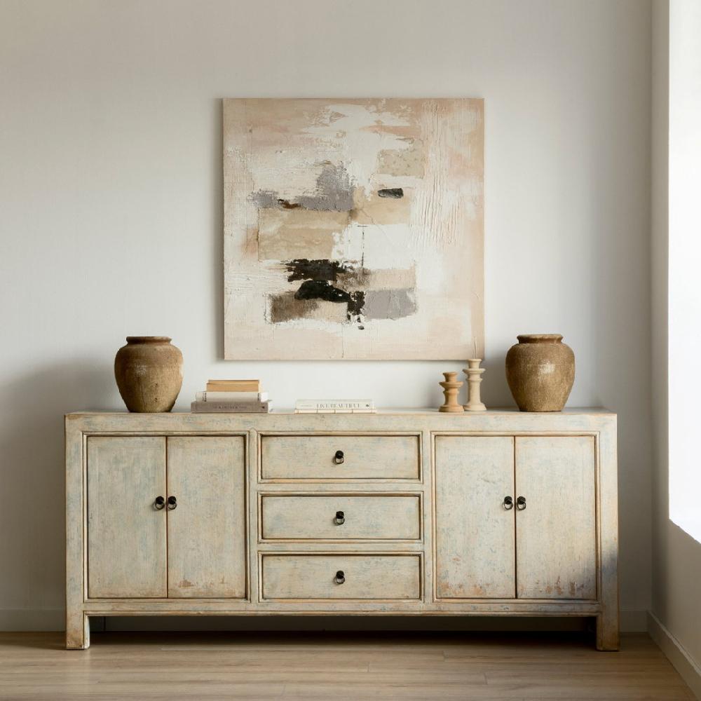 kenay home Aparador 200 azul decapado