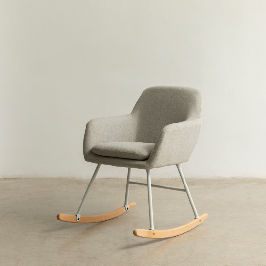 Kenay Home Balancín Gris Claro Patas Blancas