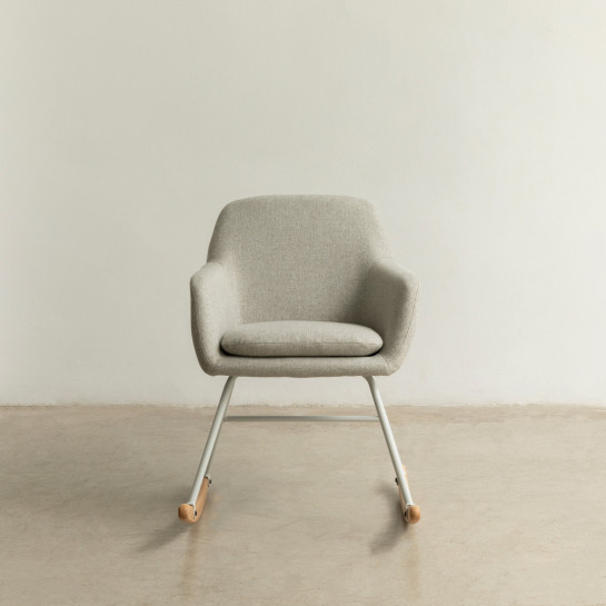 Kenay Home Balancín Gris Claro Patas Blancas