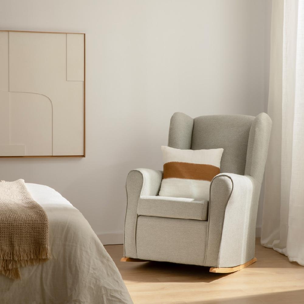 kenay home Balancín tapizado gris