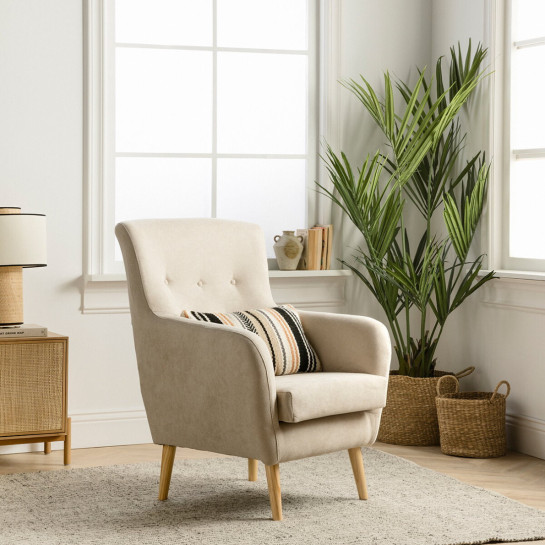 Kenay Home Butaca Tapizada Beige