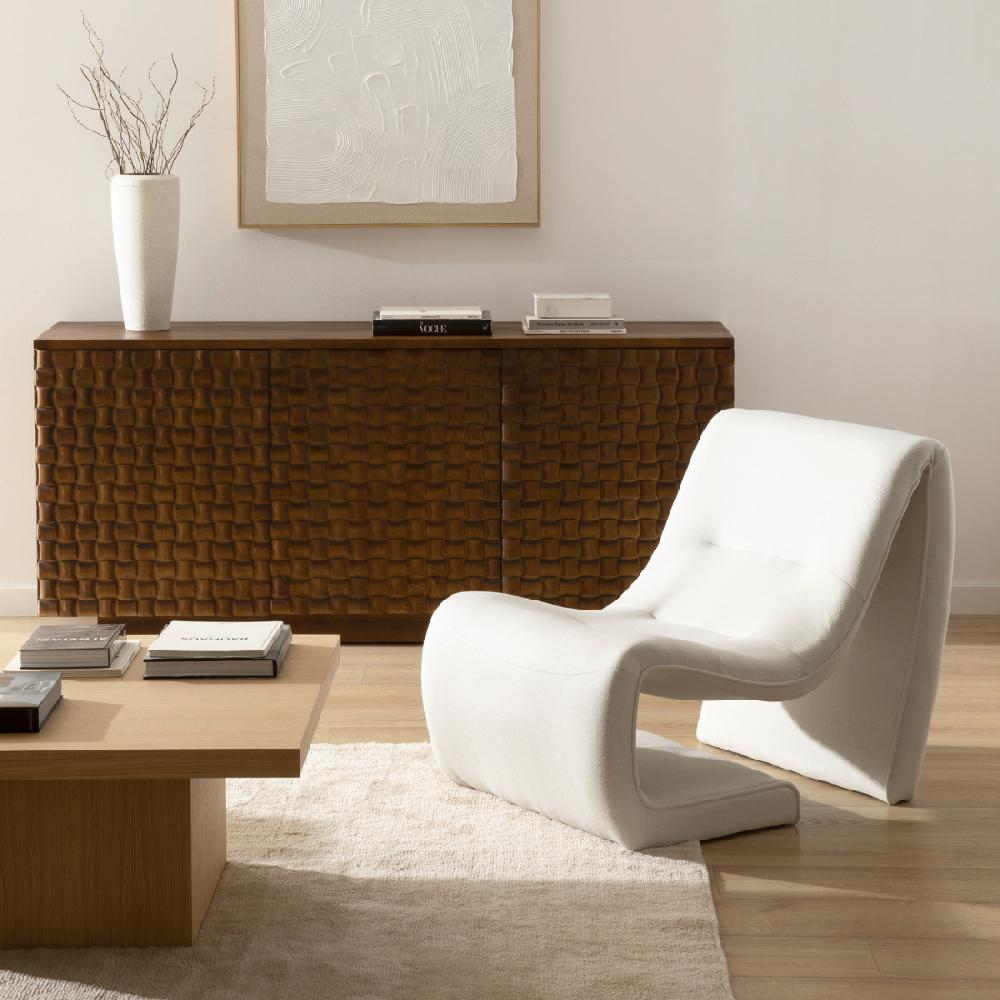 kenay home Butaca tapizada beige