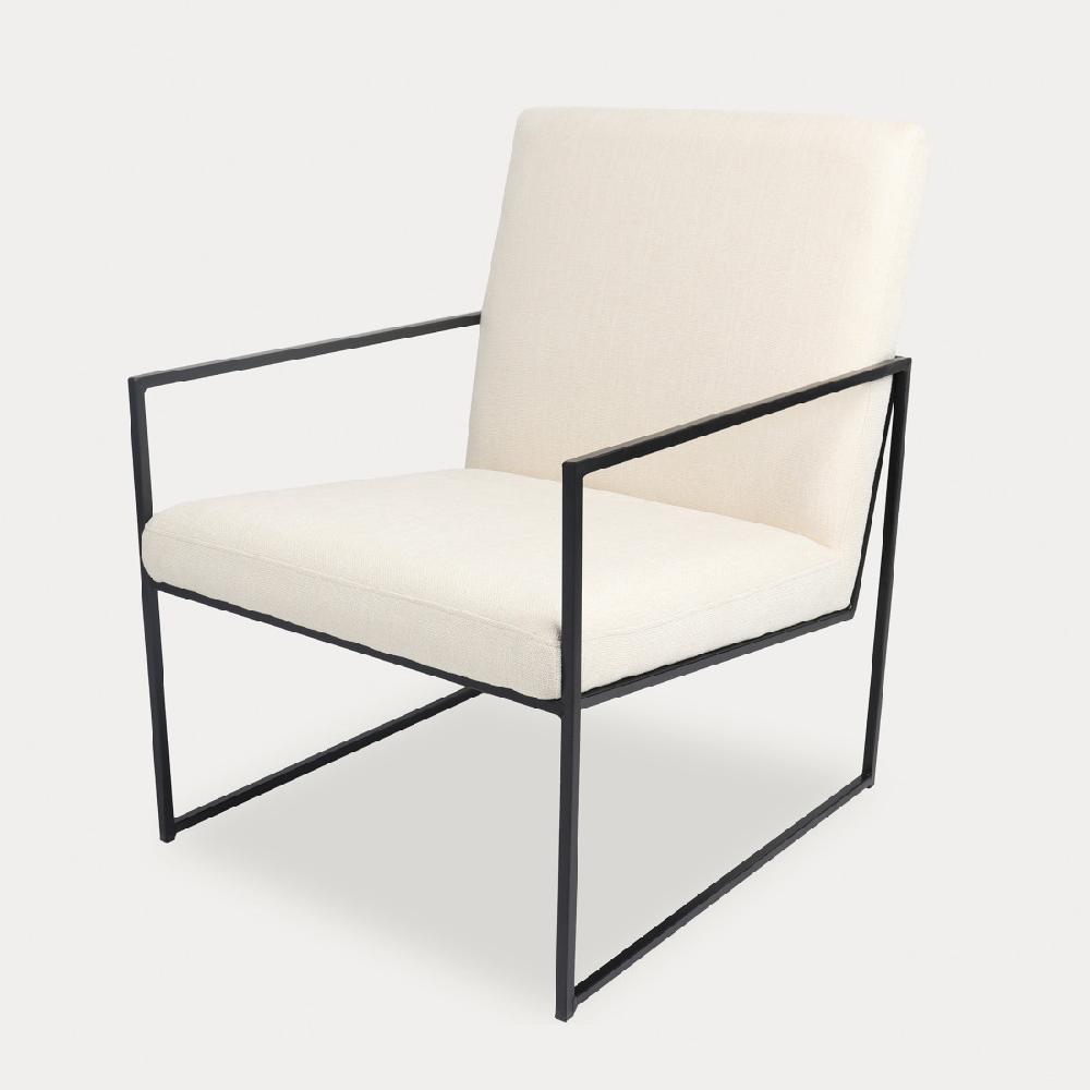 kenay home Butaca tapizada beige