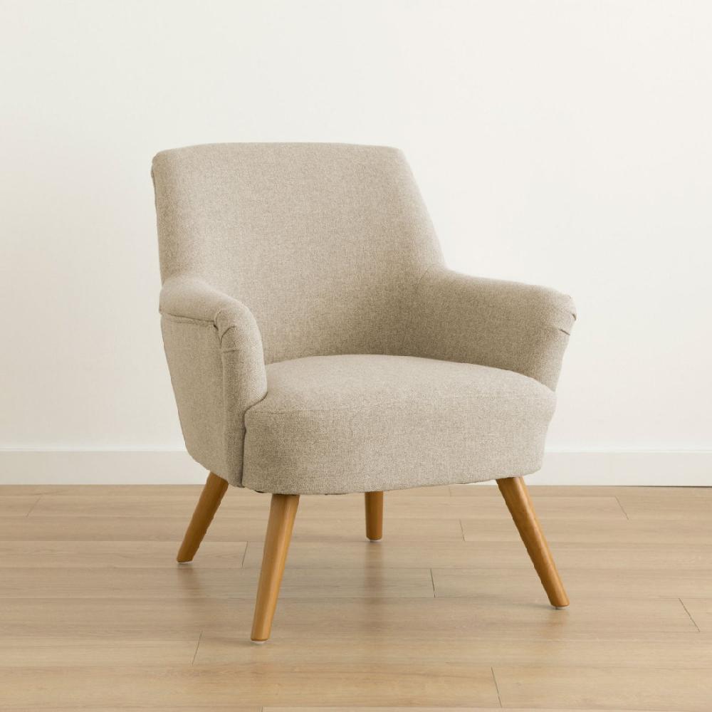 kenay home Butaca tapizada beige