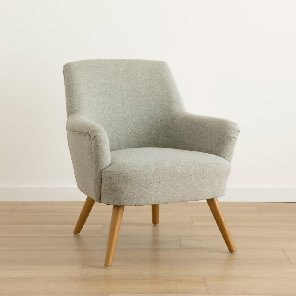 kenay home Butaca tapizada gris