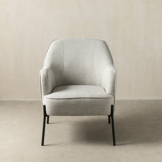 Kenay Home Butaca Tapizada Gris Claro